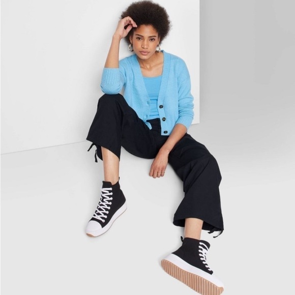 Women's Slouchy Button-Front Cardigan -
Wild Fable Sky Blue - Picture 1 of 5